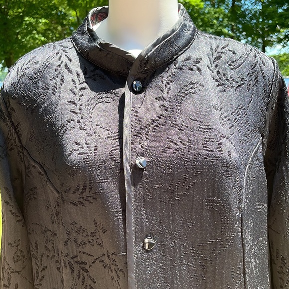 Reversible tapestry and black jacket 2X - Picture 4 of 11